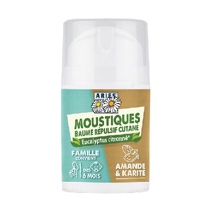 Baume Repulsif Cutane Moustique 50 Ml