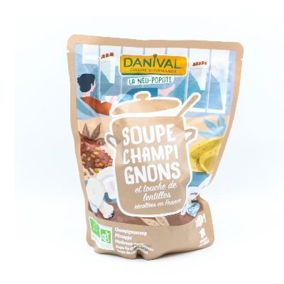 Soupe Champignons Lentilles 500ml Danival